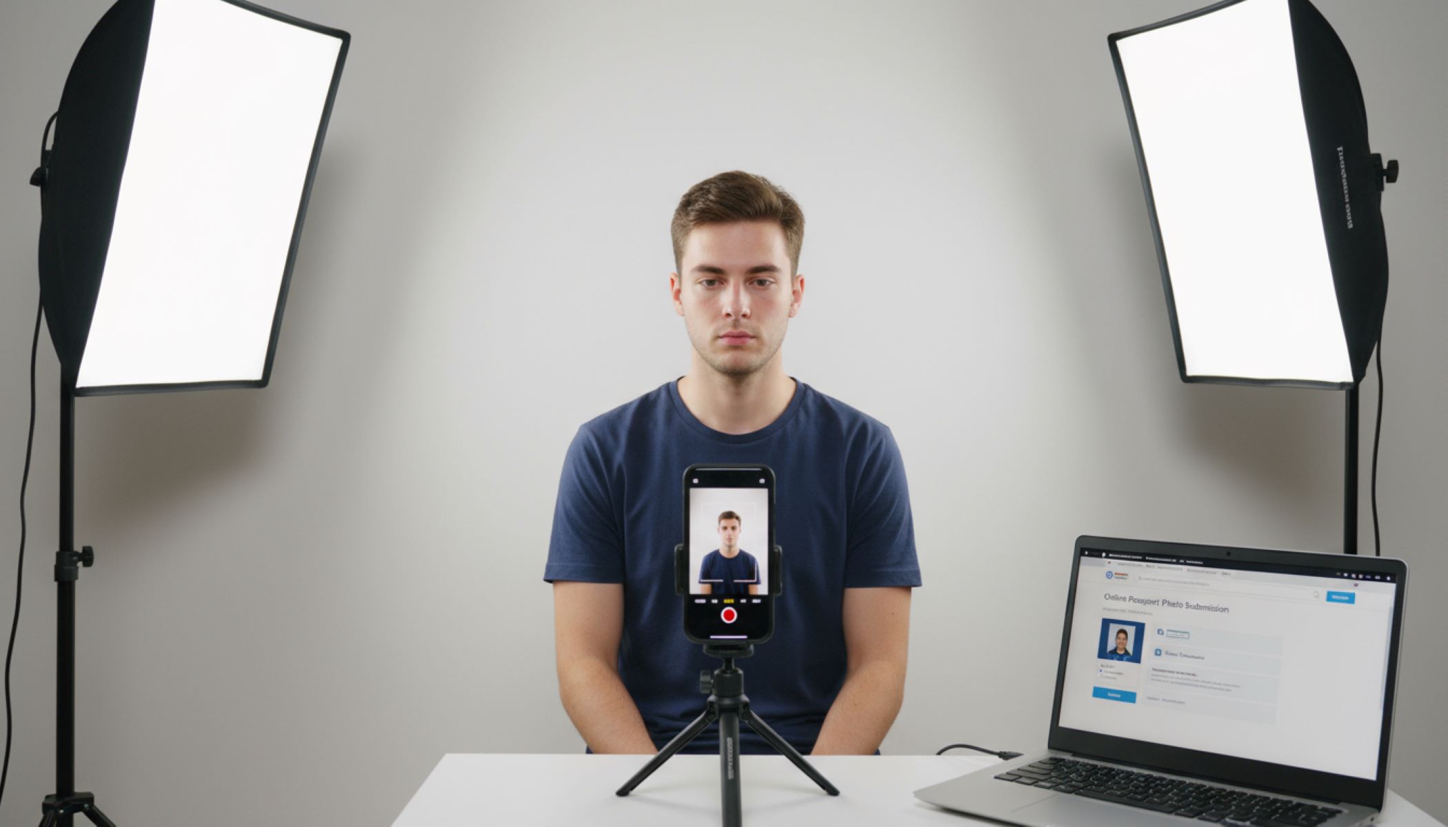 Can you take a passport photo at home and upload it online